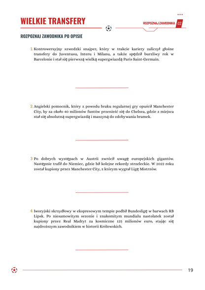 Mistrz Futbolu - Pakiet 3 części krzyżówek i łamigłówek piłkarskich. Ponad 150 stron piłkarskich wyzwań (Wersja Cyfrowa PDF)