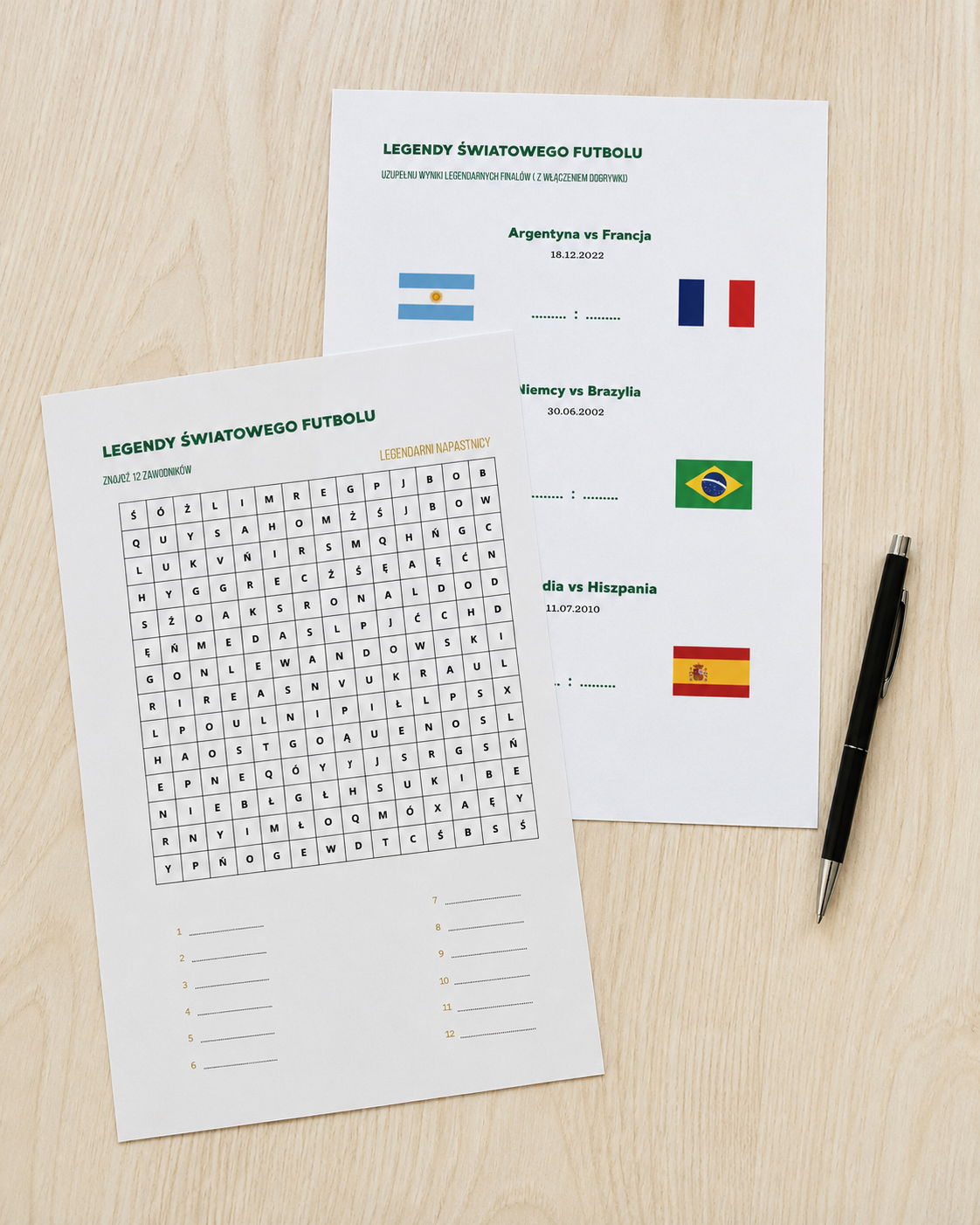 Mistrz Futbolu - Pakiet 2 części krzyżówek i łamigłówek piłkarskich. Ponad 100 stron piłkarskich wyzwań (Wersja Cyfrowa PDF)