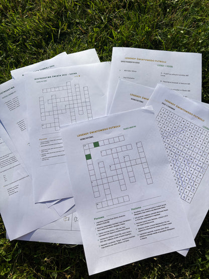 Mistrz Futbolu - Pakiet 2 części krzyżówek i łamigłówek piłkarskich. Ponad 100 stron piłkarskich wyzwań (Wersja Cyfrowa PDF)