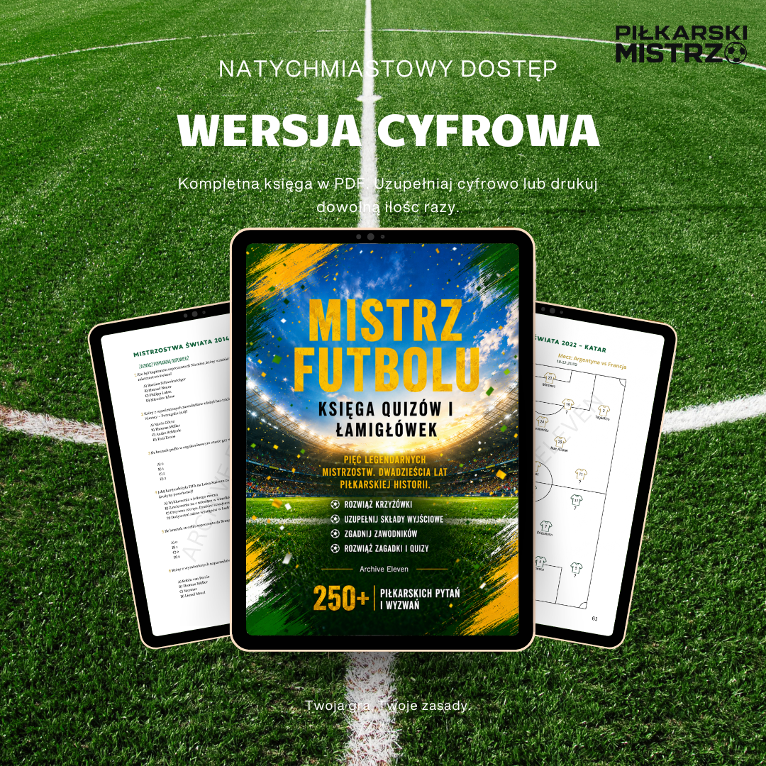 Mistrz Futbolu – Księga Quizów i Łamigłówek (Wersja Cyfrowa PDF)